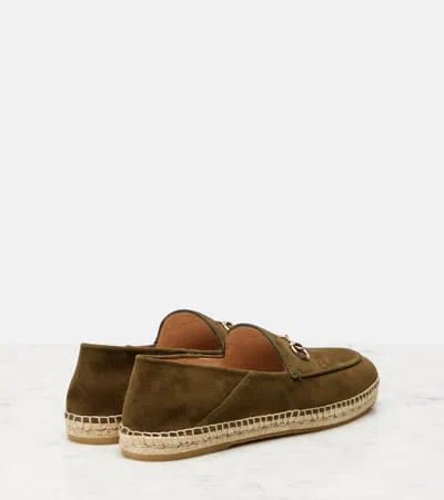 Gucci Horsebit Suede Espadrilles