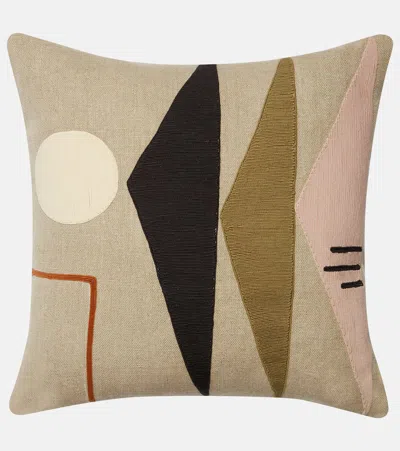 Jonathan Adler Monterey Triangles Linen Cushion