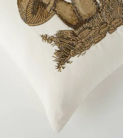Jonathan Adler Botanist Mushrooms Large Linen Cushion
