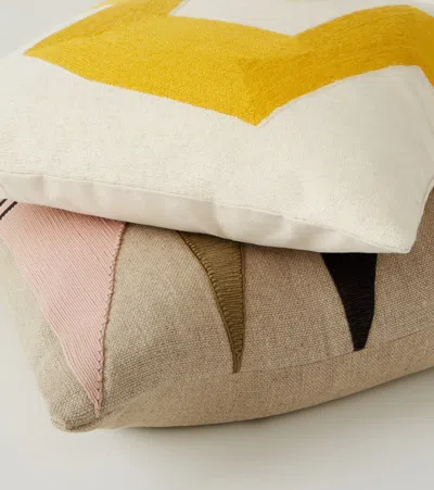 Jonathan Adler Monterey Triangles Linen Cushion