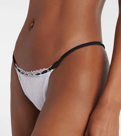 马德拉刺绣比基尼下装