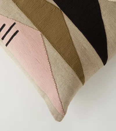 Jonathan Adler Monterey Triangles Linen Cushion