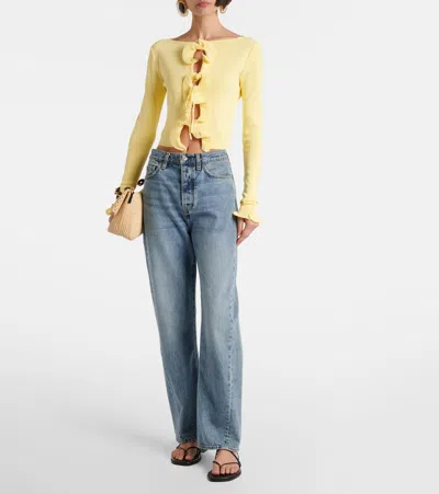 Same Ruffled Top In Yellow