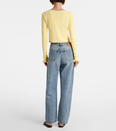 Same Ruffled Top In Yellow