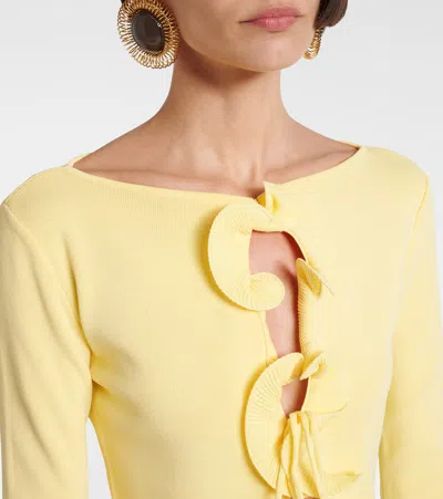 Same Ruffled Top In Yellow