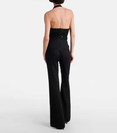 Veronica Beard Komi High-rise Linen-blend Flared Pants In Black