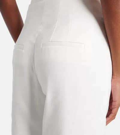 Veronica Beard Jude Linen Wide-leg Pant In White