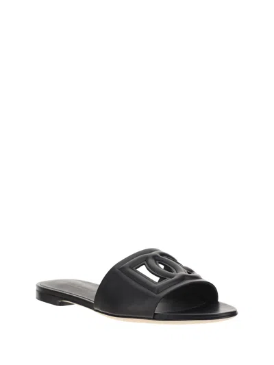 Dolce & Gabbana Dolce&gabbana Black Bianca Sliders