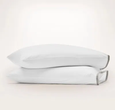 Boll & Branch Percale Embellished Pillowcase Set