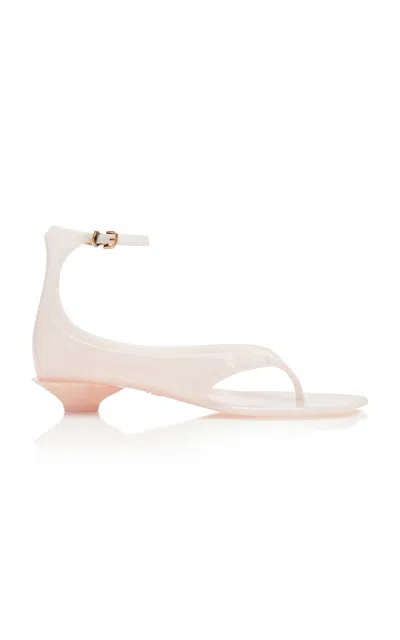 Chloé Chloe Women Pastel Pink Tpu Chloe Jelly Thong Sandals