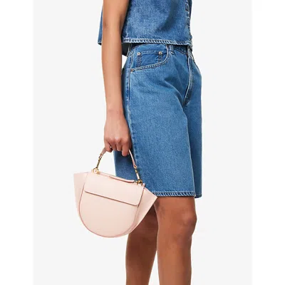 Wandler Womens Rose Petal Hortensia Mini Leather Top-handle Bag In Pink