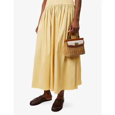 Rodo Woven Top-handle Shoulder Bag