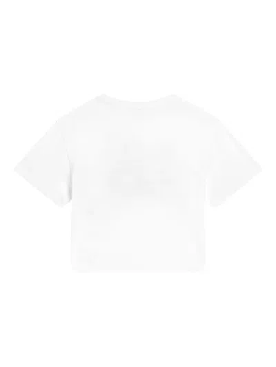 Dolce & Gabbana Girl's Logo-print Multicolor Floral-print T-shirt
