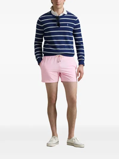 Polo Ralph Lauren Pink Embroidered Swim Shorts