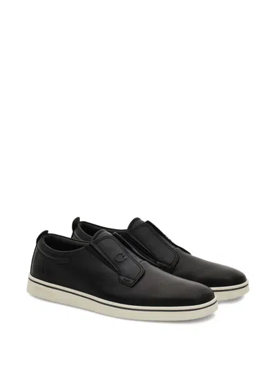 Ferragamo Alfie Loafers Slip On Round Toe In Black