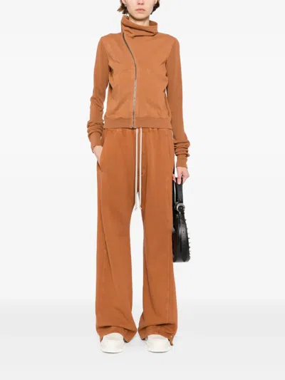 Rick Owens Drkshdw Mountain Sweat Jacket In Orange