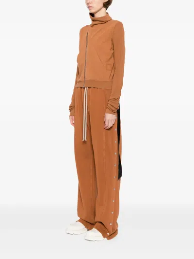 Rick Owens Drkshdw Mountain Sweat Jacket In Orange