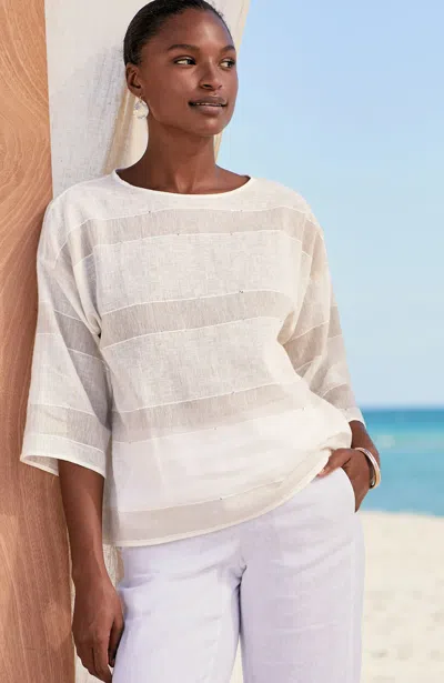Jjill J.jill Pure Jill Sequin-striped Top
