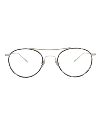 Pre-owned Maui Jim Roundframe Titanium And Nylon Optical Frames In Grey Silver Transparent (mjo2419/17a) In Multi