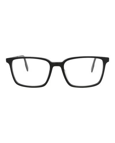 Pre-owned Maui Jim Men's  Squareframe Acetate And Stainless Stee Shirtl Optical Frames In Black Black Transpare