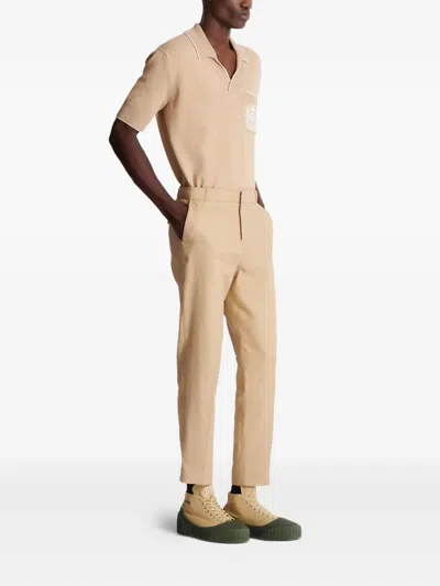 Balmain Straight-leg Tailored Canvas Trousers