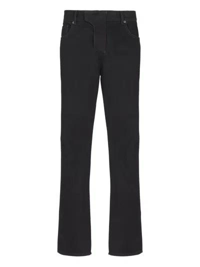 Balmain Vintage Black Denim Pants With Classic Five-pocket Design