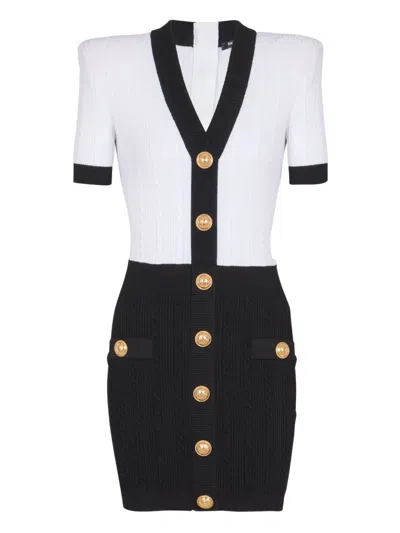 Balmain Two-tone "bodycon" Dress