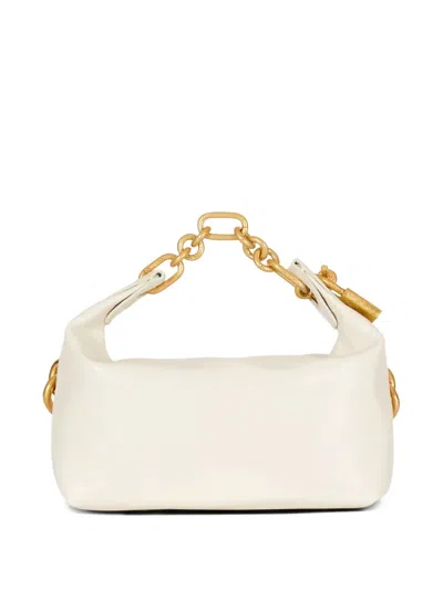 Balmain Sync Chain Mini Top-handle Bag In Calfskin Leather