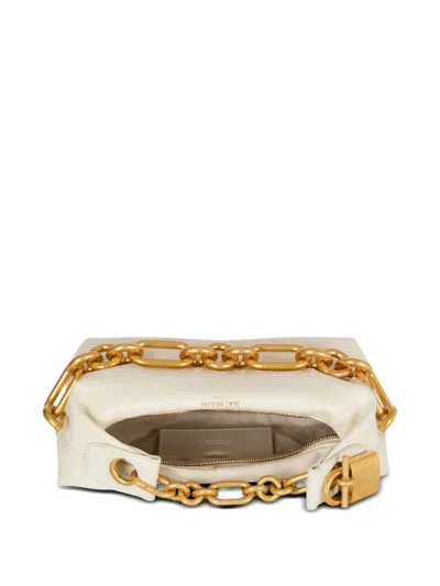 Balmain Sync Chain Mini Top-handle Bag In Calfskin Leather