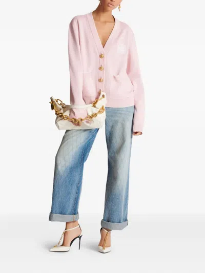 Balmain Medium Sync Bag In Calfskin Leather