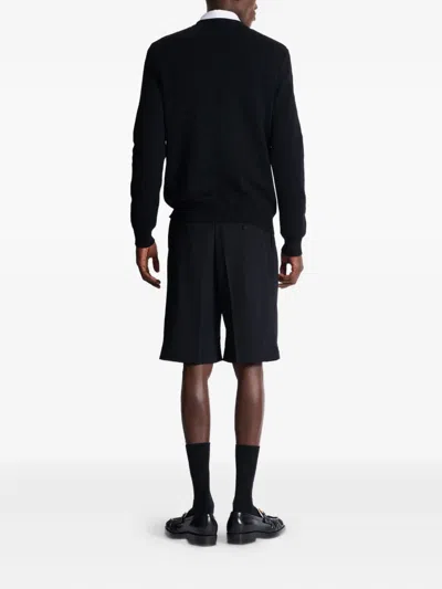 Balmain Monogram Knit And Leopard Pattern Jumper