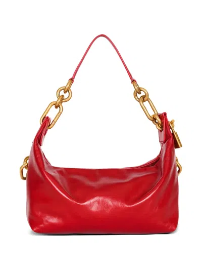 Balmain Sync Medium Bag In Calfskin Leather