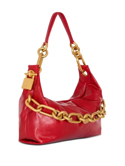 Balmain Sync Medium Bag In Calfskin Leather