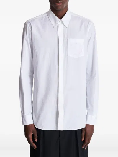 Balmain Cotton Poplin Crest Shirt