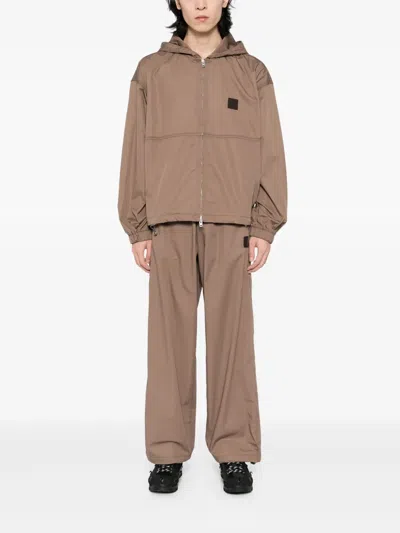 Agolde Harrier Windbreaker In Brown