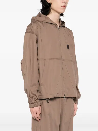 Agolde Harrier Windbreaker In Brown