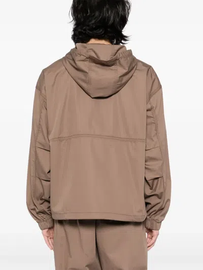 Agolde Harrier Windbreaker In Brown