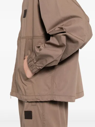 Agolde Harrier Windbreaker In Brown