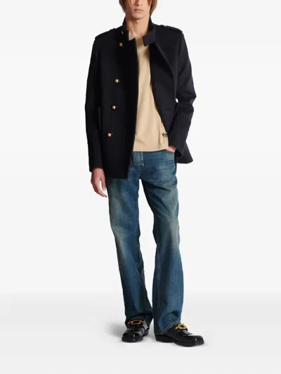 Balmain Stamp Printed T-shirt In Brown