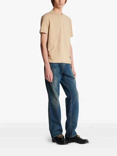 Balmain Stamp Printed T-shirt In Brown