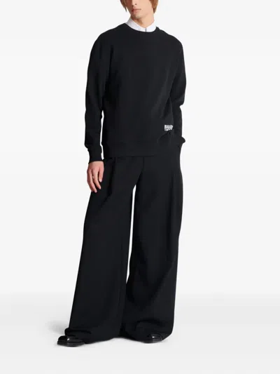 Balmain Logo Stamp Print Sweatshirt