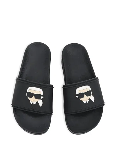Karl Lagerfeld Kondo 2.0 Slides In Black