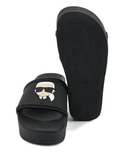 Karl Lagerfeld Kondo 2.0 Slides In Black