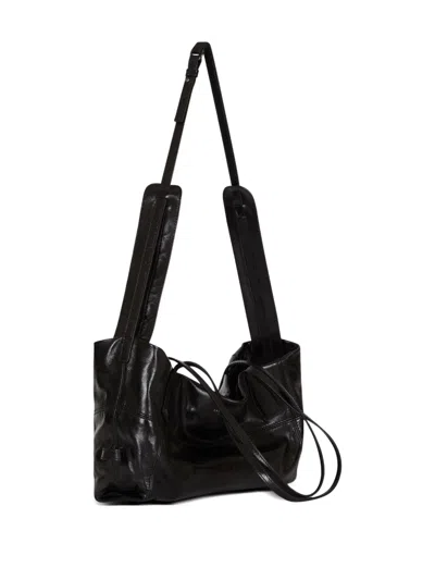 Balmain Rectangular Tote Bag Shoulder Strap In Black