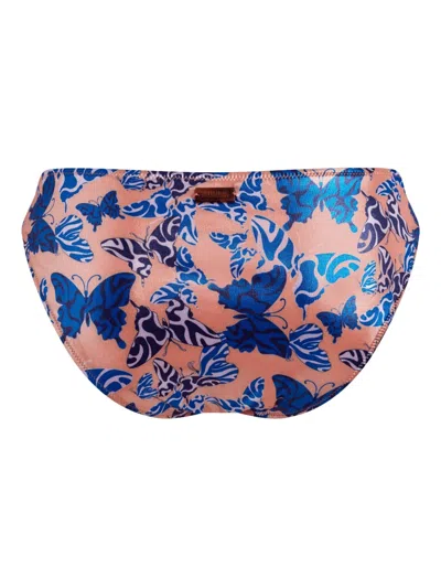 Vilebrequin Mini Brief Bikini Disco Butterflly In Pink