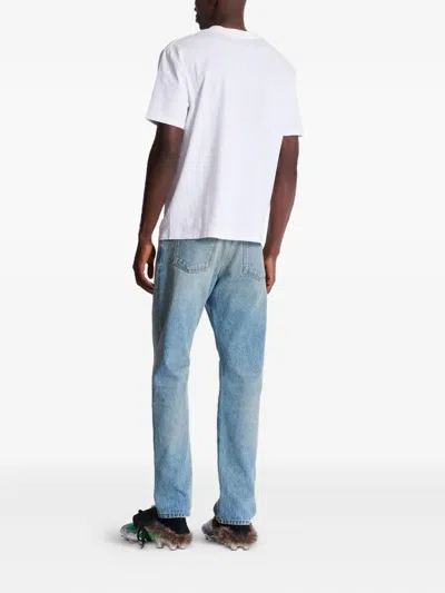 Balmain Crew Neck Short Sleeves In White