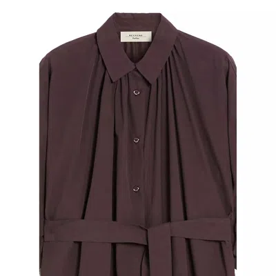 Weekend Max Mara Belted Dress In Brown