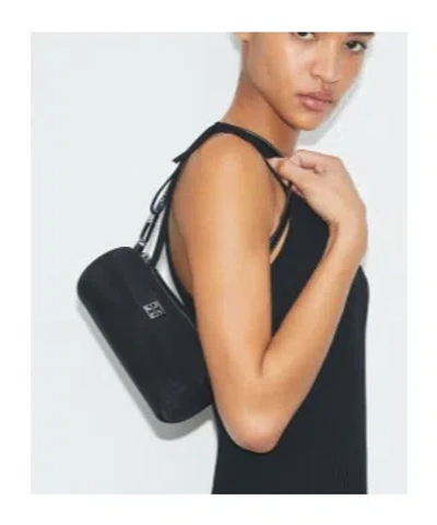 Tory Burch Virginia Nylon Cylindrical Shoulder Bag