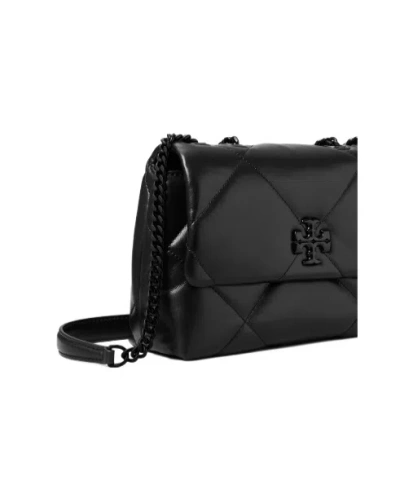 Tory Burch Kira Diamond Leather Shoulder Bag In Black