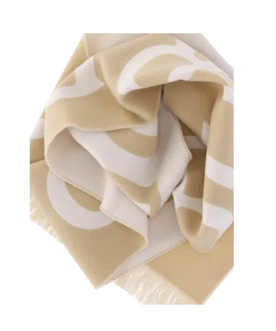 Burberry Fringe Reversible Scarf With Versatile Styling